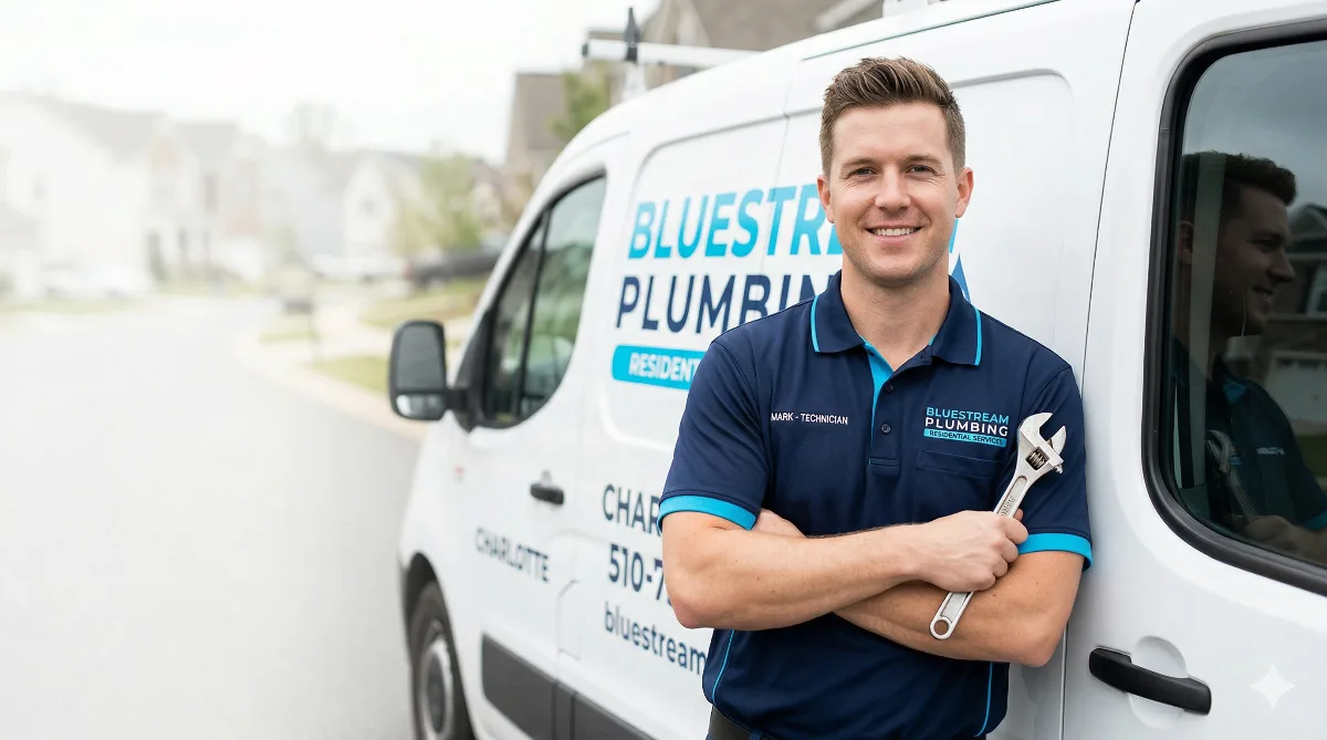 Professional plumber technician in Charlotte, NC
